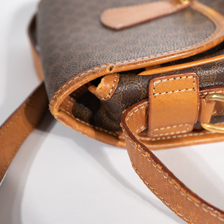 Celine セリーヌ マカダム柄 ショルダーバック M93 ヴィンテージ レディース