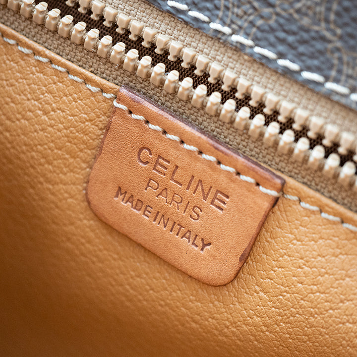 Celine セリーヌ マカダム柄 ショルダーバック M93 ヴィンテージ レディース