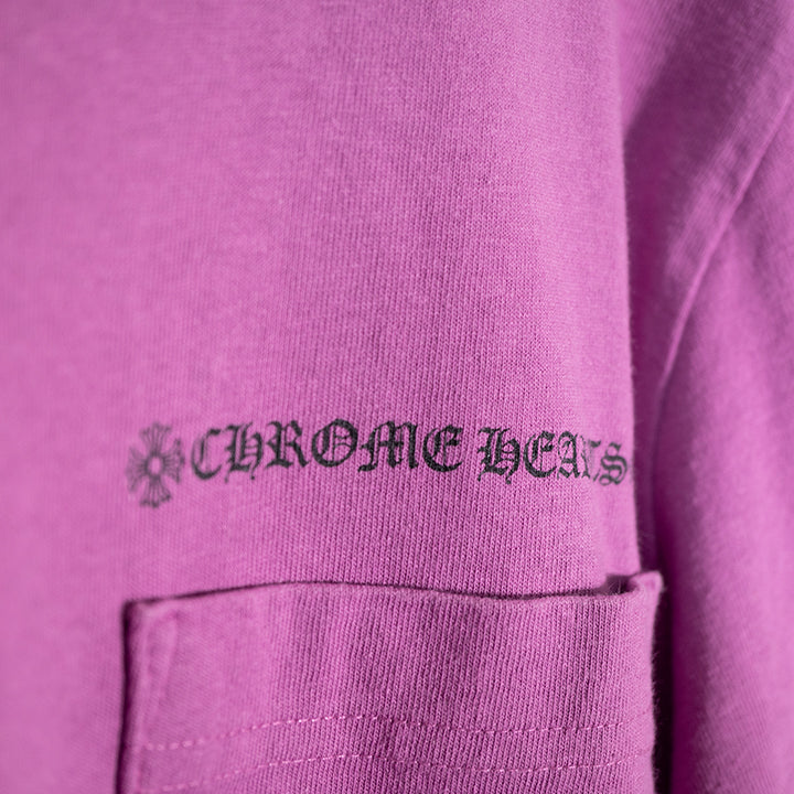 CHROME HEARTS x Matty Boy クロムハーツ xマッティボーイ spider web longlseeve スパイダーウェブ ロゴプリント パープル