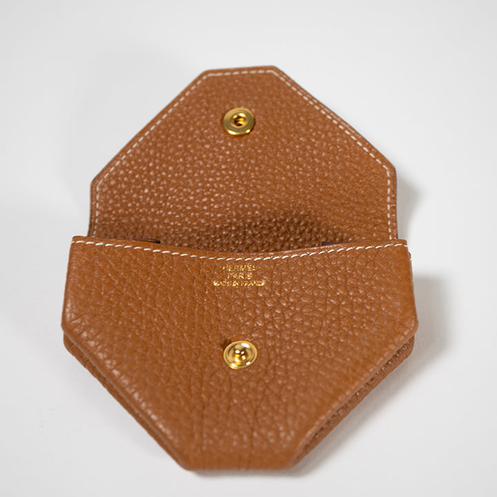 HERMES ルヴァンキャトル トゴ GD金具 □L刻印 コインケース 小銭入れ ユニセックス