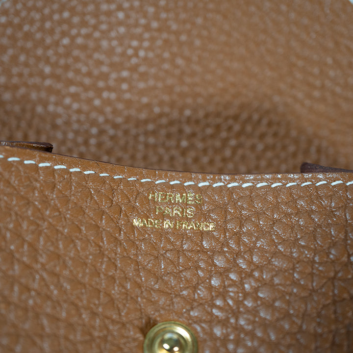 HERMES ルヴァンキャトル トゴ GD金具 □L刻印 コインケース 小銭入れ ユニセックス