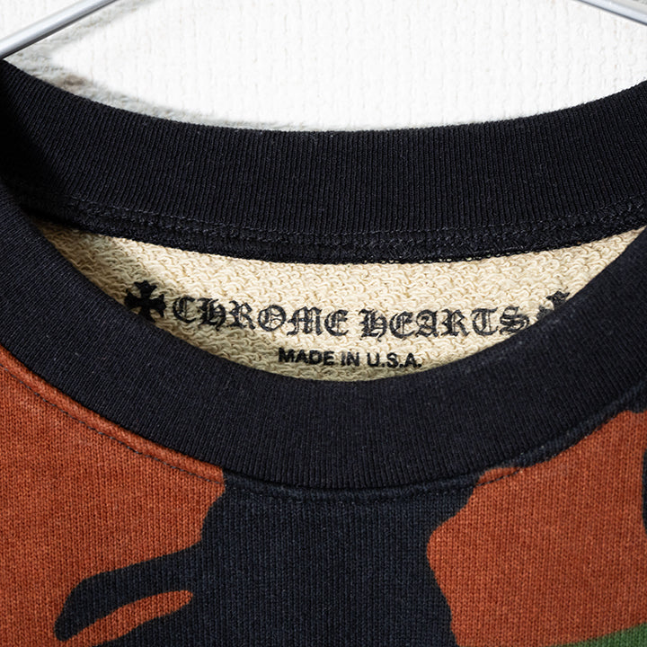 CHROME HEARTS x Matty Boy クロムハーツ x マッティボーイ PPO Caution Crewneckカモ グラフィックプリントスウェット 迷彩