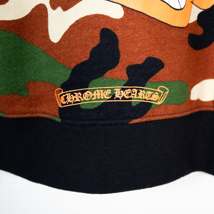 CHROME HEARTS x Matty Boy クロムハーツ x マッティボーイ PPO Caution Crewneckカモ グラフィックプリントスウェット 迷彩