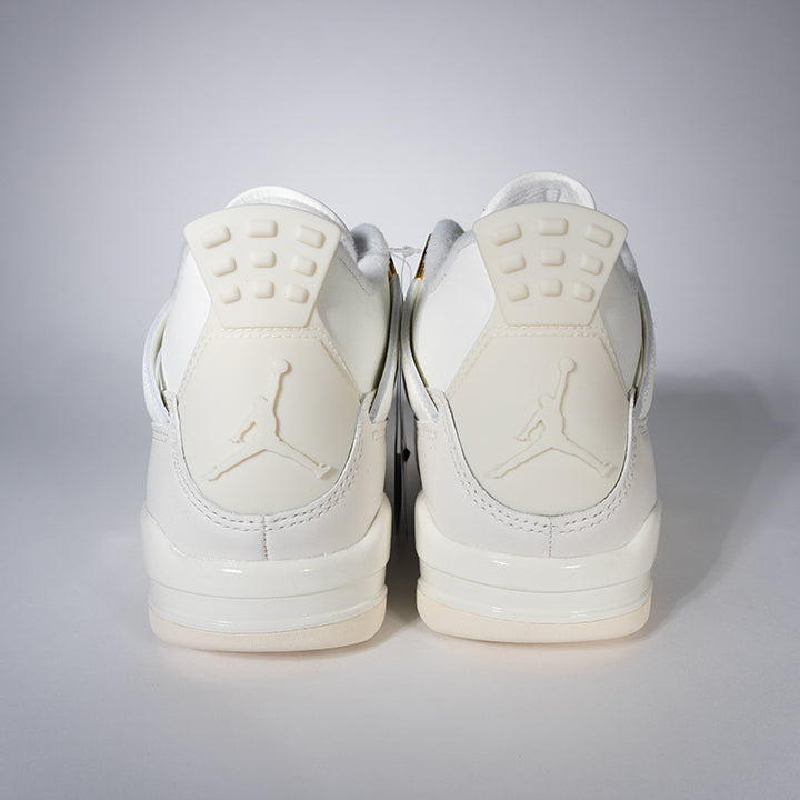 Nike Women's Air Jordan 4 Retro White & Gold ナイキ エアジョーダン4