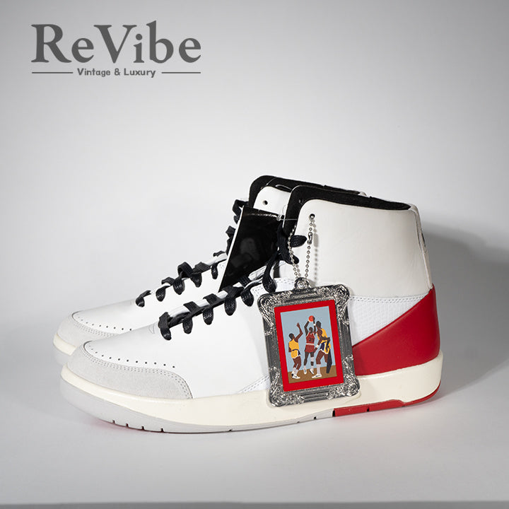 Nina Chanel Abney × Nike Women's Air Jordan 2 High White and Gym Red ニーナ・シャネル・アブニー × ナイキ ウィメンズ エアジョーダン2 ハイDQ0558-160