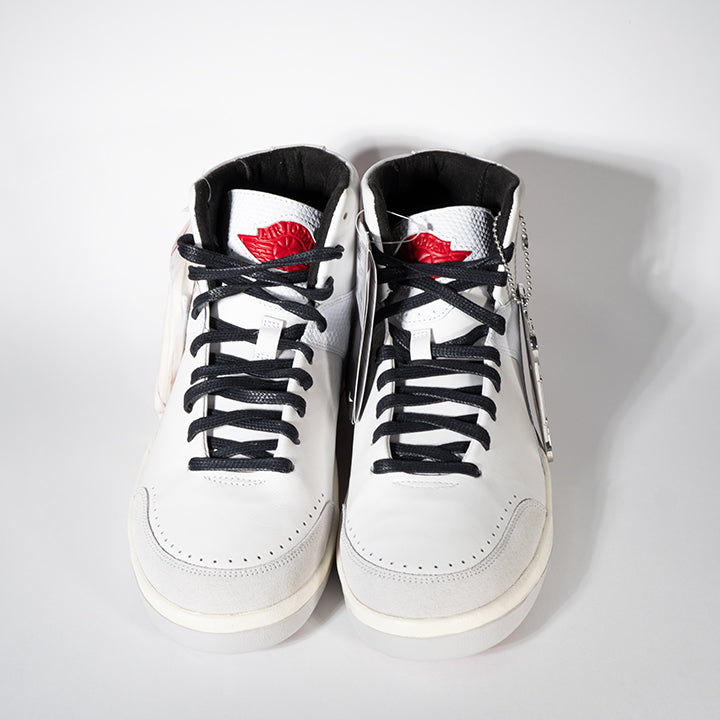 Nina Chanel Abney × Nike Women's Air Jordan 2 High White and Gym Red ニーナ・シャネル・アブニー × ナイキ ウィメンズ エアジョーダン2 ハイDQ0558-160