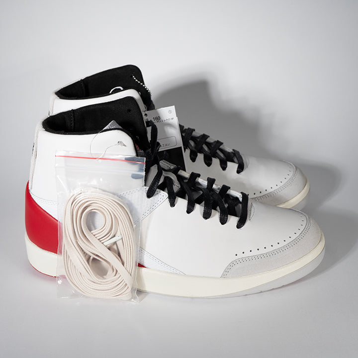 Nina Chanel Abney × Nike Women's Air Jordan 2 High White and Gym Red ニーナ・シャネル・アブニー × ナイキ ウィメンズ エアジョーダン2 ハイDQ0558-160