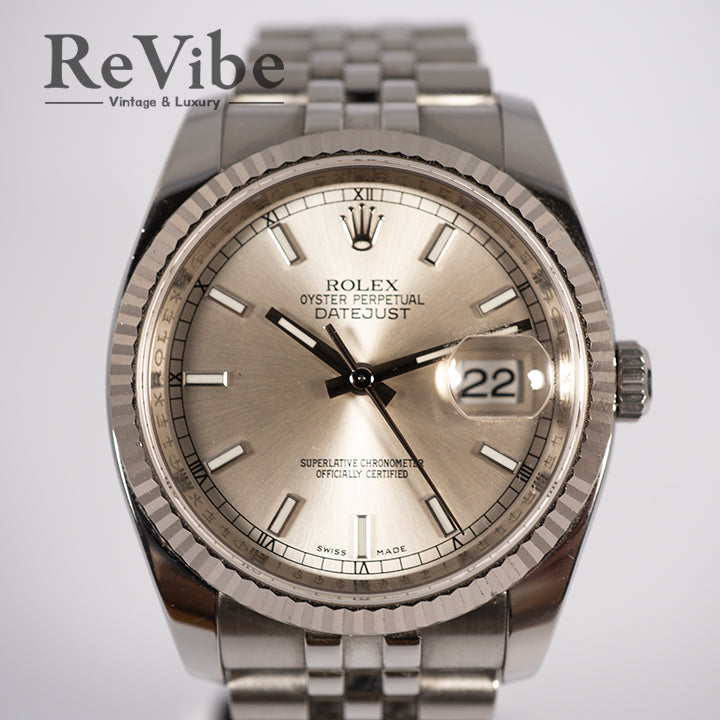 ROLEX ロレックス デイトジャスト 116234 シルバー文字盤 メンズ 腕時計