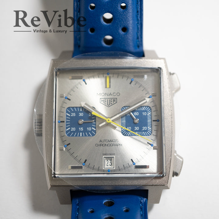 TAG HEUER タグ・ホイヤー モナコ クロノグラフ レーシングブルー CAW218C.FC6548【世界限定1000本】