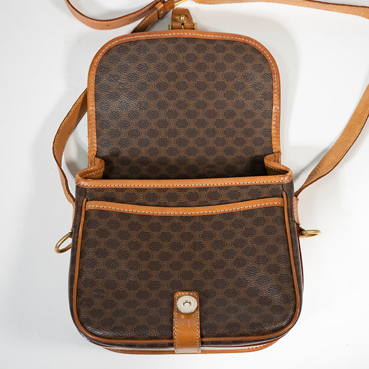 Celine セリーヌ マカダム柄 ショルダーバック M93 ヴィンテージ レディース