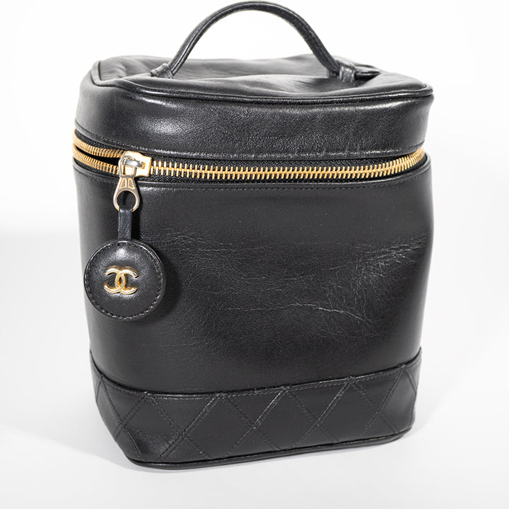 CHANEL ラムスキン マトラッセ バニティバック ビコローレ A01619 レディース