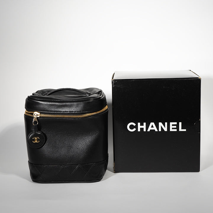 CHANEL ラムスキン マトラッセ バニティバック ビコローレ A01619 レディース