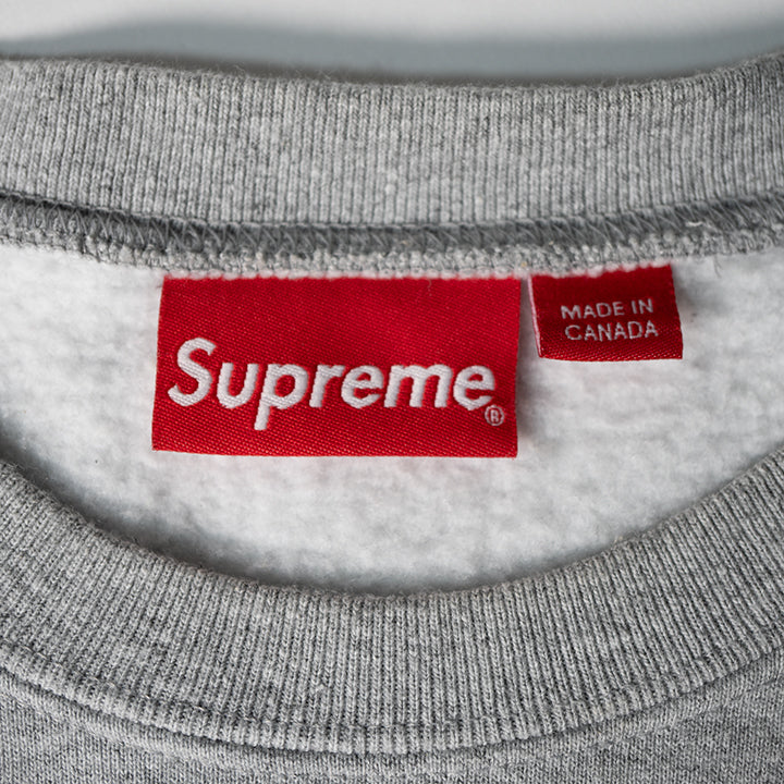 Supreme シュプリーム 22AW Box Logo Crewneck ボックスロゴクルーネックスウェットグレー Mサイズ メンズ