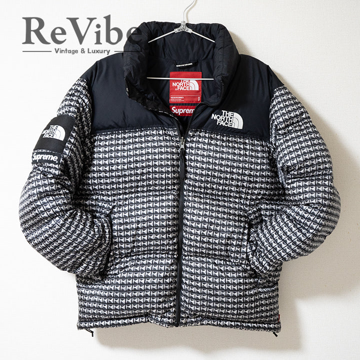 Supreme×The North Face シュプリーム 21SS Studded Nuptse Jacket スタッズ柄 ヌプシ ダウンジャケット ブラック Sサイズ メンズ