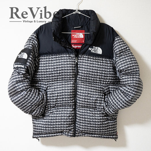 Supreme×The North Face シュプリーム 21SS Studded Nuptse Jacket スタッズ柄 ヌプシ ダウンジャケット ブラック Sサイズ メンズ