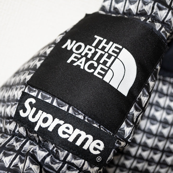 Supreme×The North Face シュプリーム 21SS Studded Nuptse Jacket スタッズ柄 ヌプシ ダウンジャケット ブラック Sサイズ メンズ