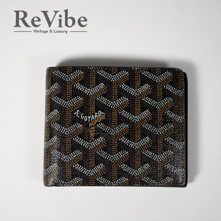 GOYARD ゴヤール ヴィクトワール 札入れ ブラック ウォレット 二つ折り財布 コンパクトウォレット レザー