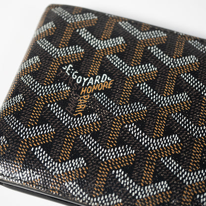GOYARD ゴヤール ヴィクトワール 札入れ ブラック ウォレット 二つ折り財布 コンパクトウォレット レザー
