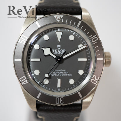 TUDOR チューダー ヘリテージブラックベイ フィフティエイト925 79010SG レザーストラップ 腕時計 メンズ 自動巻