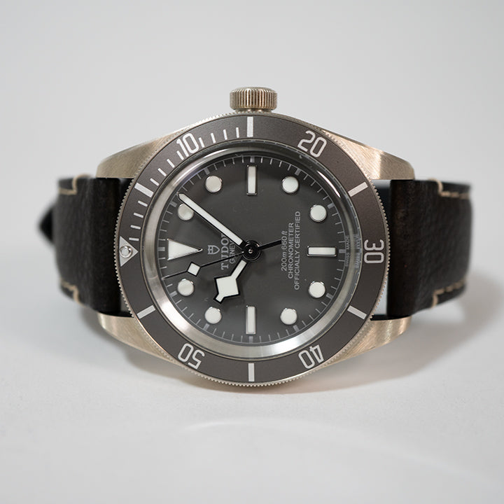TUDOR チューダー ヘリテージブラックベイ フィフティエイト925 79010SG レザーストラップ 腕時計 メンズ 自動巻