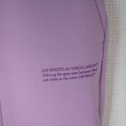 Off-White オフホワイト Purple flared trousers with slits 38サイズ レディース タグ付き