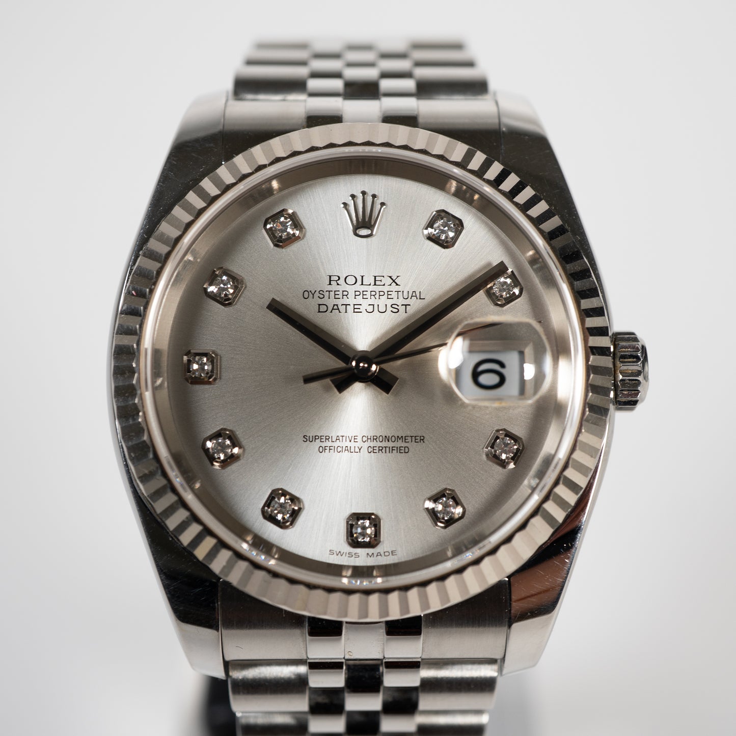 ROLEX ロレックス 116234G DATEJUST36 デイトジャスト36 10PD シルバー文字盤