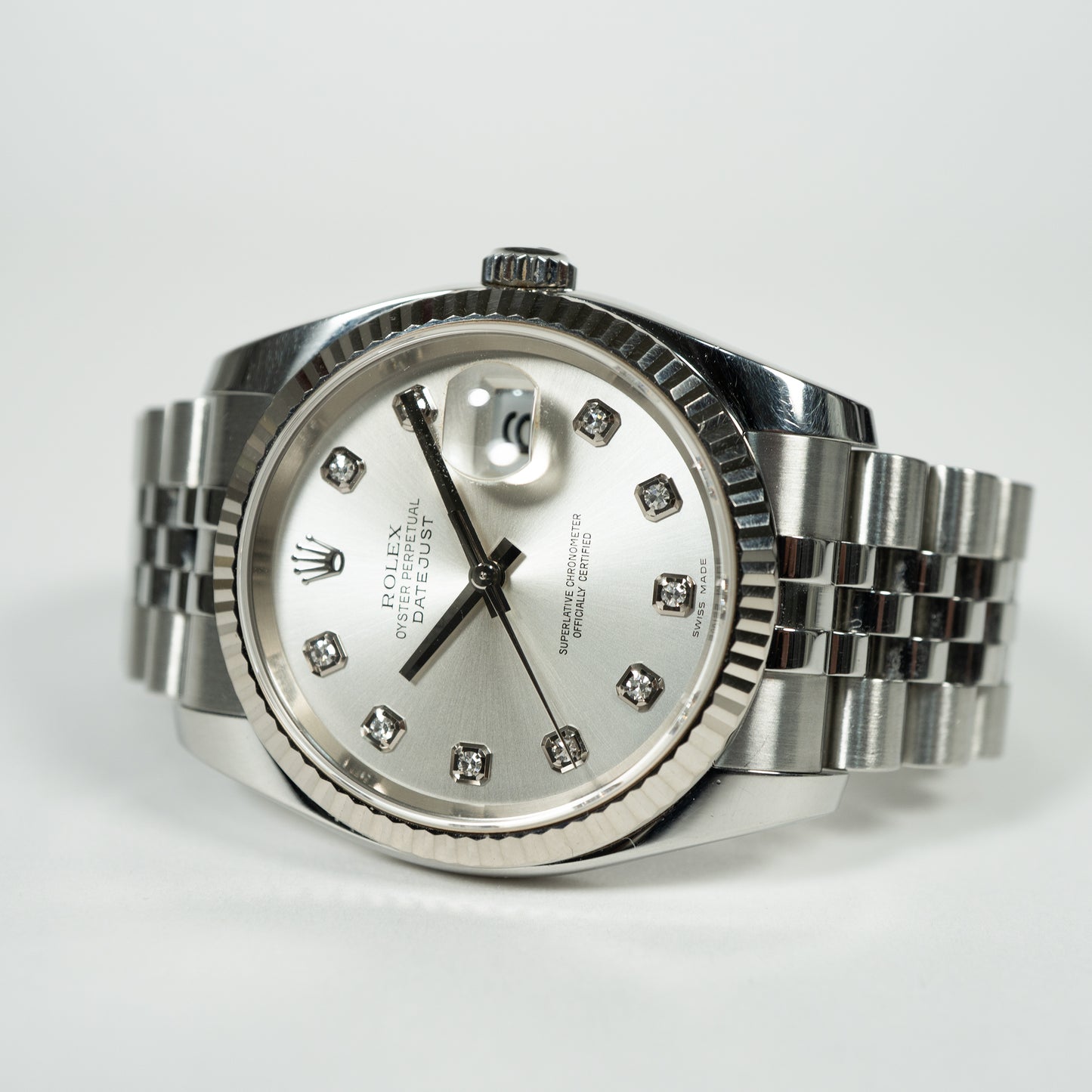 ROLEX ロレックス 116234G DATEJUST36 デイトジャスト36 10PD シルバー文字盤