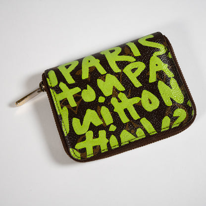 LOUIS VUITTON ルイヴィトン モノグラム グラフィティ ジッピー コインパース M93709 ヴィンテージ コインケース 小銭入れ リペアあり