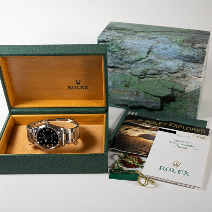 ROLEX ロレックス エクスプローラー I Explorer I 114270 ブラック文字盤 メンズ 自動巻き 腕時計