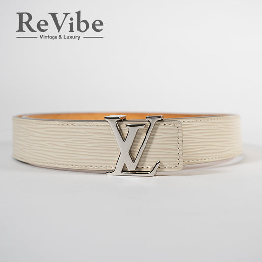 LOUIS VUITTON ルイヴィトン エピ ベルト サンチュール イヴォワール M9554 80/32 メンズ