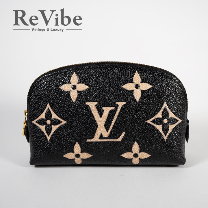 LOUIS VUITTON ルイヴィトン アンプラント ポシェットコスメティックPM ブラック系 バイカラー  M59086 レディース コスメポーチ 化粧ポーチ 小物入れ RFID