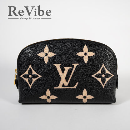 LOUIS VUITTON ルイヴィトン アンプラント ポシェットコスメティックPM ブラック系 バイカラー  M59086 レディース コスメポーチ 化粧ポーチ 小物入れ RFID