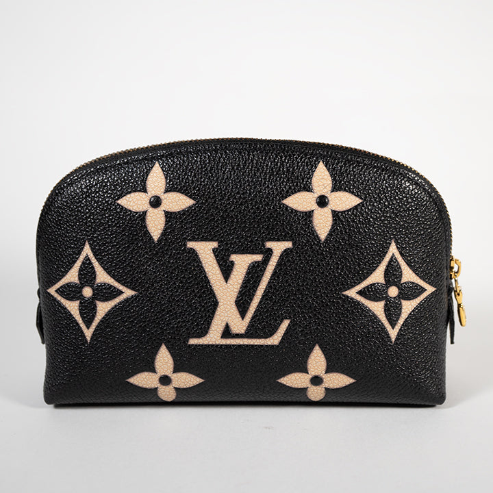 LOUIS VUITTON ルイヴィトン アンプラント ポシェットコスメティックPM ブラック系 バイカラー  M59086 レディース コスメポーチ 化粧ポーチ 小物入れ RFID