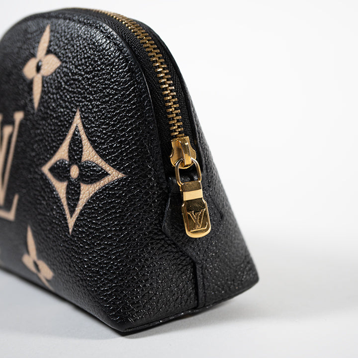 LOUIS VUITTON ルイヴィトン アンプラント ポシェットコスメティックPM ブラック系 バイカラー  M59086 レディース コスメポーチ 化粧ポーチ 小物入れ RFID