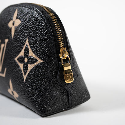 LOUIS VUITTON ルイヴィトン アンプラント ポシェットコスメティックPM ブラック系 バイカラー  M59086 レディース コスメポーチ 化粧ポーチ 小物入れ RFID