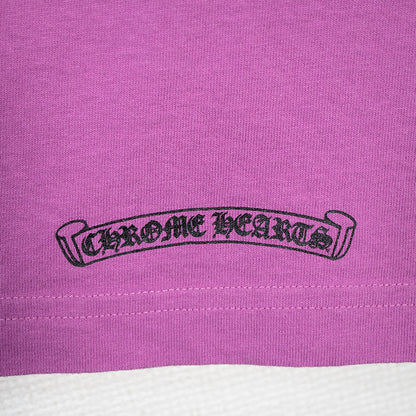 CHROME HEARTS x Matty Boy クロムハーツ xマッティボーイ spider web longlseeve スパイダーウェブ ロゴプリント パープル