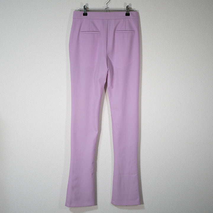 Off-White オフホワイト Purple flared trousers with slits 38サイズ レディース タグ付き