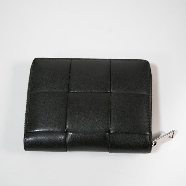 BOTTEGA VENETA ボッテガ ヴェネタ スモール カセット コンパクトジップアラウンドウォレット マキシイントレチャート ラウンドファスナー 2つ折り財布 ユニセックス レディース メンズ