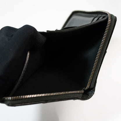 BOTTEGA VENETA ボッテガ ヴェネタ スモール カセット コンパクトジップアラウンドウォレット マキシイントレチャート ラウンドファスナー 2つ折り財布 ユニセックス レディース メンズ