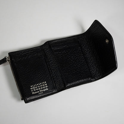 Maison Margiela メゾンマルジェラ 11 コンパクトウォレット ブラック  4ステッチ三つ折り財布 S56UI0136