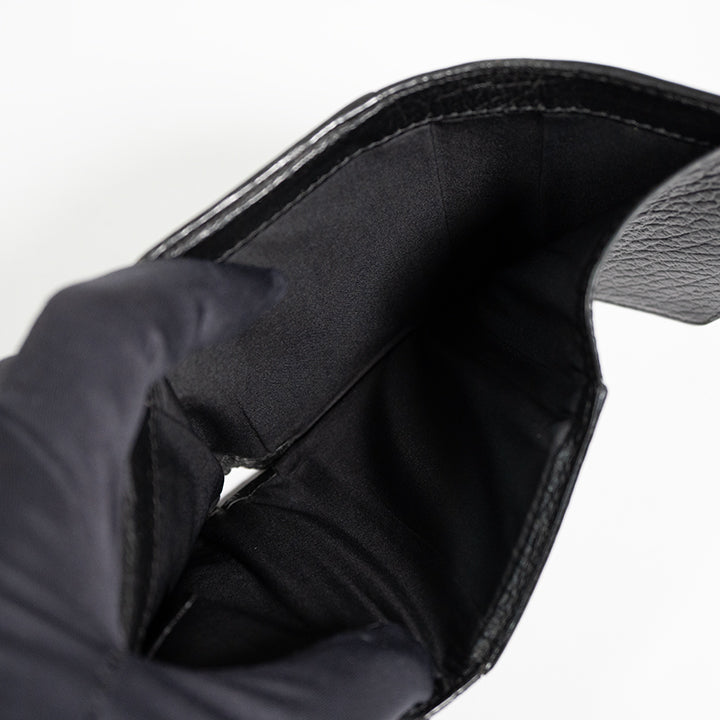 Maison Margiela メゾンマルジェラ 11 コンパクトウォレット ブラック  4ステッチ三つ折り財布 S56UI0136