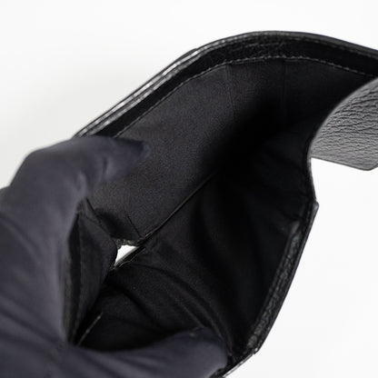 Maison Margiela メゾンマルジェラ 11 コンパクトウォレット ブラック  4ステッチ三つ折り財布 S56UI0136