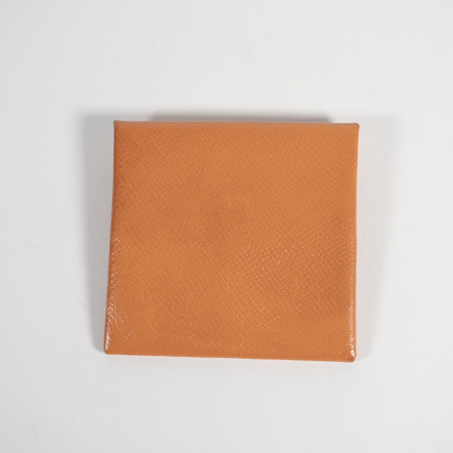 HERMES エルメス バスティア オレンジ シルバー金具 コインケース ヴォーエプソン ユニセックス リペアあり