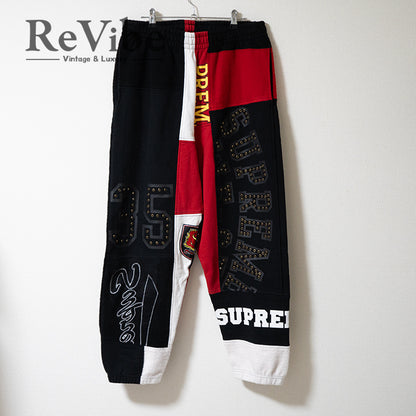 SUPREME シュプリーム 25SS Patchwork Sweatpant パッチワークスタッズ スウェットロングパンツ Mサイズ