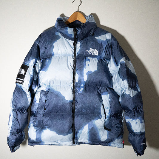 Supreme ×The North Face シュプリーム Bleached Denim Print Nuptse Jacket ノースフェイス ダウンジャケットND521001