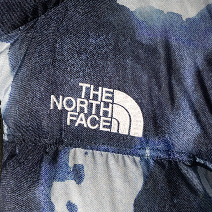 Supreme ×The North Face シュプリーム Bleached Denim Print Nuptse Jacket ノースフェイス ダウンジャケットND521001