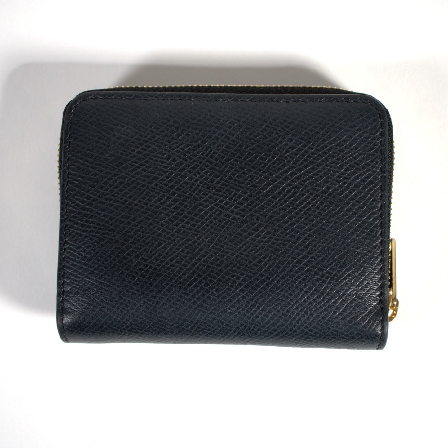 セリーヌ CELINE コンパクト ジップ ウォレット コインケース 小銭入れ カードケース ミニ財布 10B663BEL レザー ブラック 黒 イタリア製 メンズ レディース 中古 Bランク