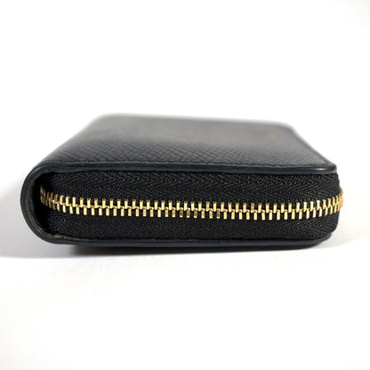 セリーヌ CELINE コンパクト ジップ ウォレット コインケース 小銭入れ カードケース ミニ財布 10B663BEL レザー ブラック 黒 イタリア製 メンズ レディース 中古 Bランク