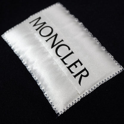 MONCLER SCARFモンクレール マフラー ストール スカーフ フリンジ ロゴパッチ ウール