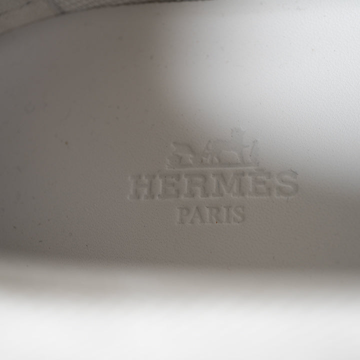 HERMES エルメス グリス スリッポン スニーカー  オレンジソール 41.5 メンズ Sスタンプあり
